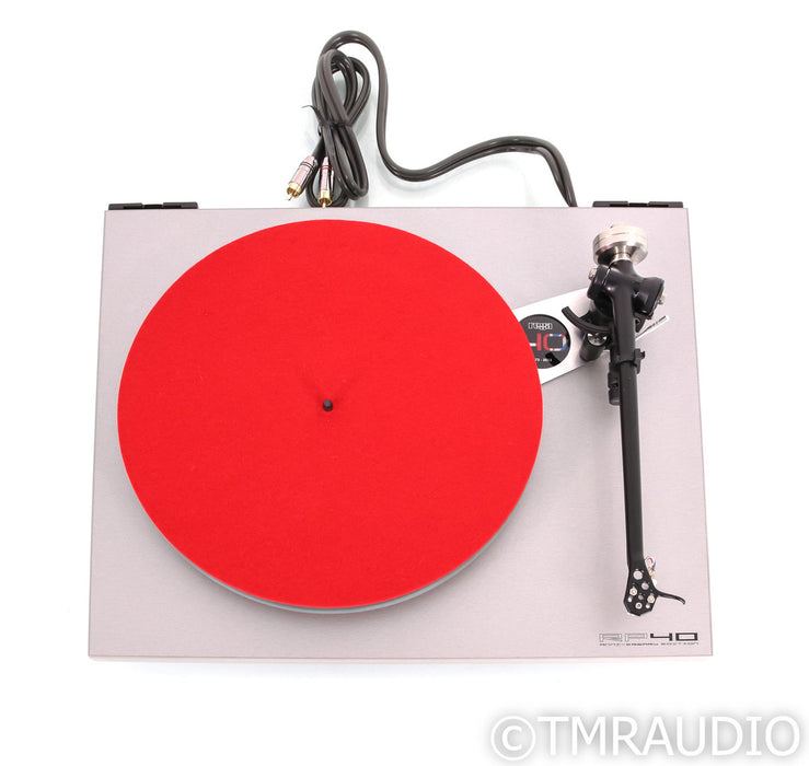 Rega RP40 Turntable Anniversary Edition; Elys 40 MM Cartridge; TT-PSU; Titanium