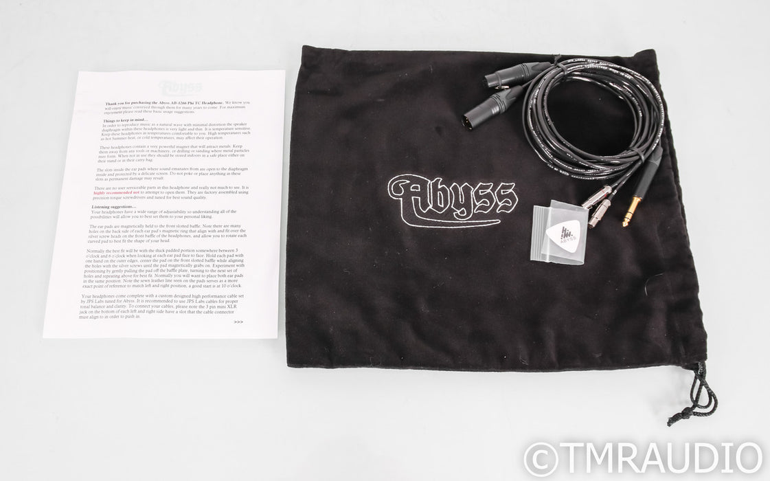 Abyss Audio AB-1266 Phi TC Planar Magnetic Headphones; Open Back