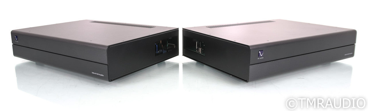 PS Audio Stellar M1200 Mono Tube Hybrid Power Amplifiers; Black Pair (Used)