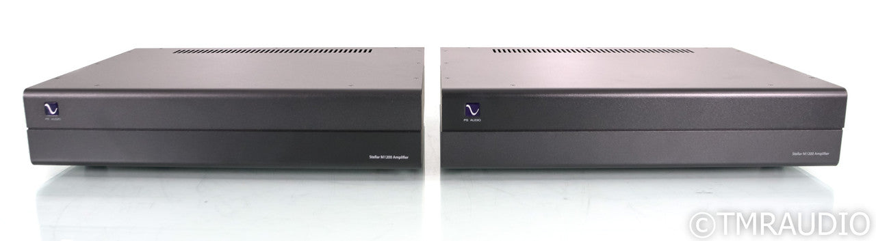 PS Audio Stellar M1200 Mono Tube Hybrid Power Amplifiers; Black Pair (Used)