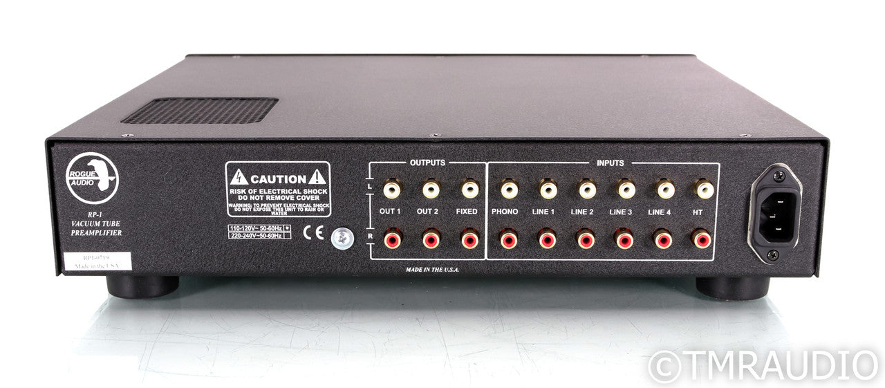 Rogue Audio RP-1 Stereo Tube Hybrid Preamplifier; RP1; MM / MC Phono; Remote