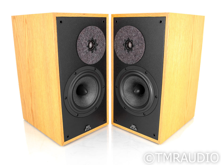 Ryan R610 Bookshelf Speakers; Clear Oak Pair; R-610