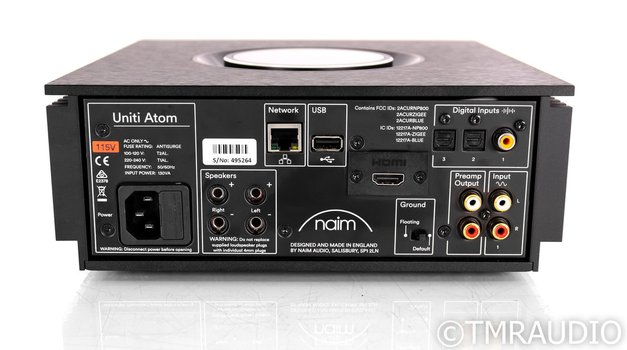 Naim Uniti Atom Streaming Integrated Amplifier; Remote; HDMI