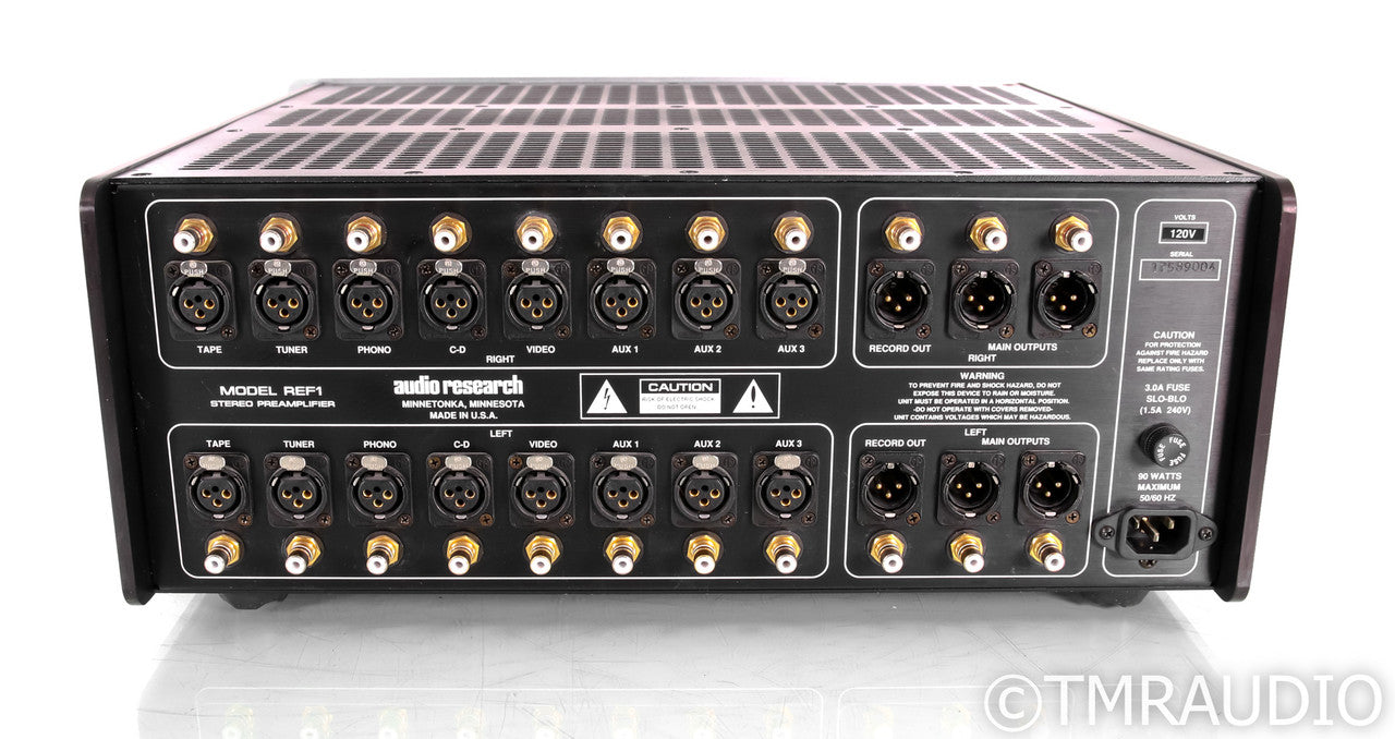 Audio Research Reference One Stereo Tube Preamplifier; Remote; Silver; REF1