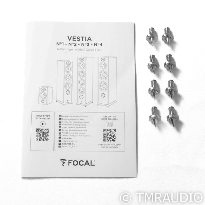 Focal Vestia No3 Floorstanding Speake; Black Pair (Open Box)
