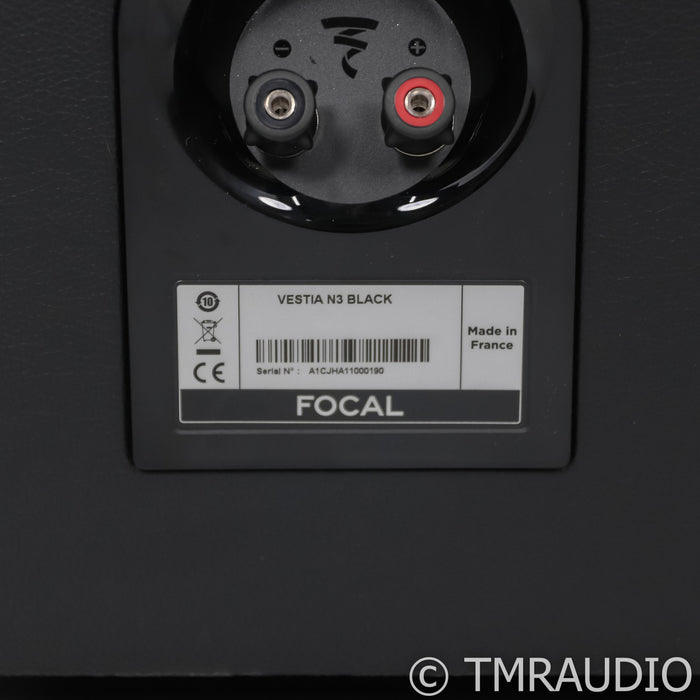 Focal Vestia No3 Floorstanding Speake; Black Pair (Open Box)