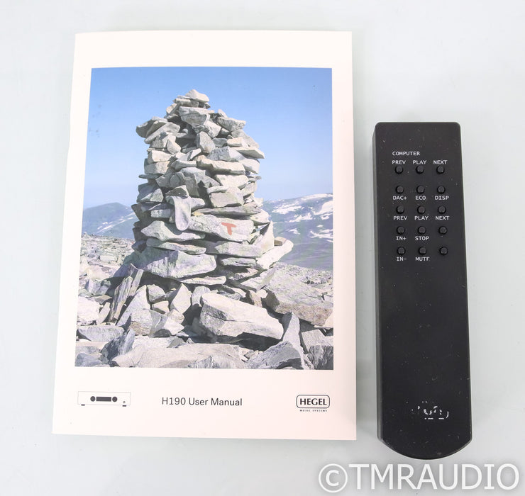 Hegel H190 Streaming Integrated Amplifier; H-190; Remote; Roon Ready