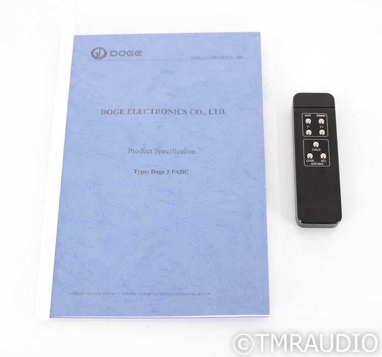 Doge Audio Doge 5 Stereo Tube Integrated Amplifier; Remote; Silver; PADC