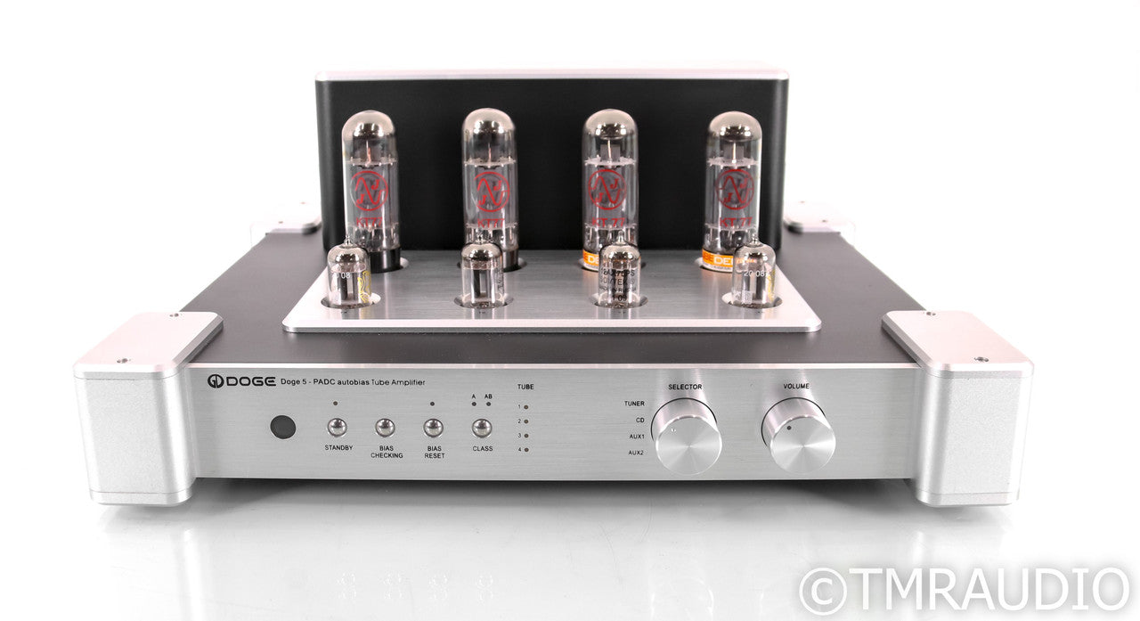 Doge Audio Doge 5 Stereo Tube Integrated Amplifier; Remote; Silver; PADC