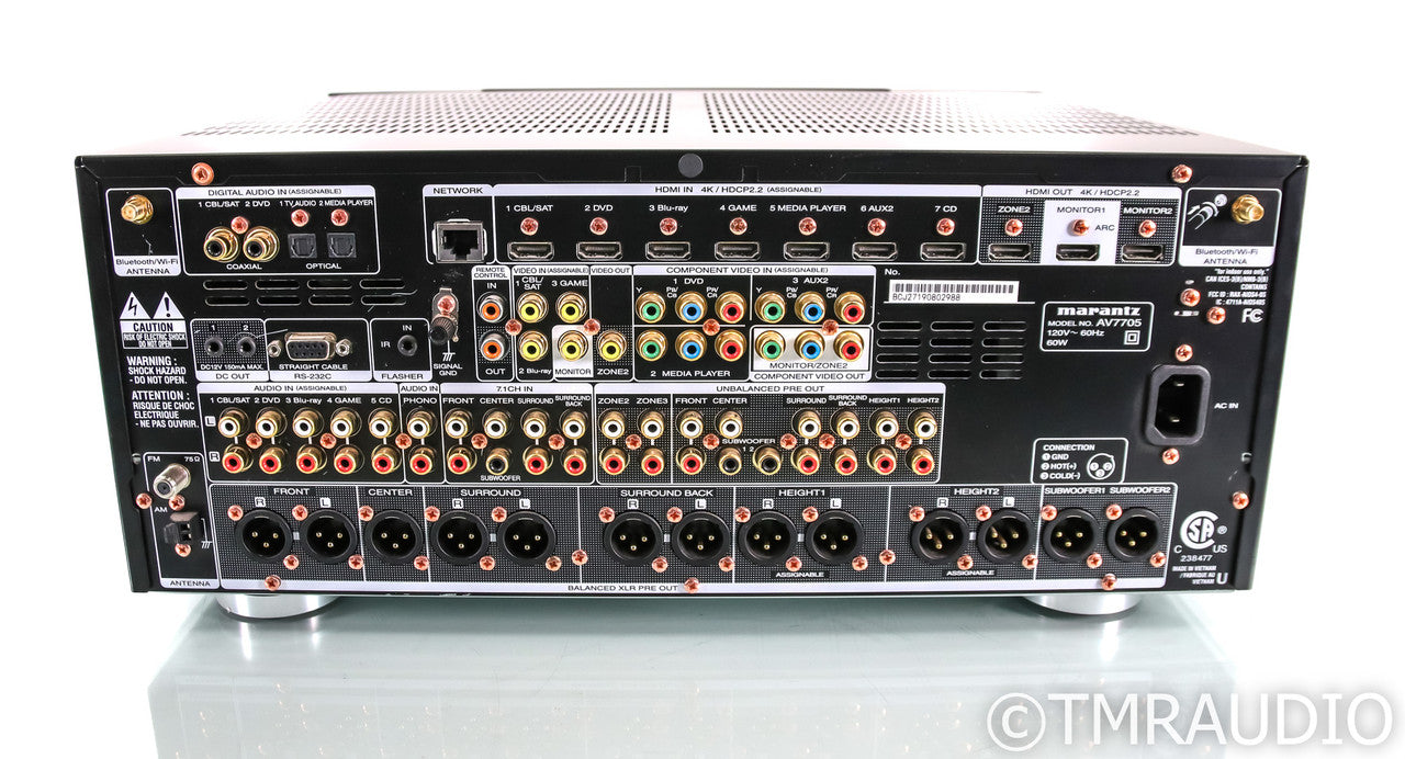 Marantz AV7705 11.2 Channel Home Theater Receiver; AV-7705; Bluetooth; Remote