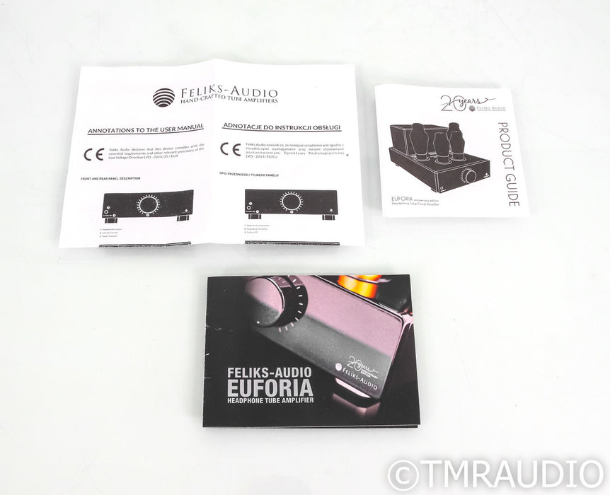 Feliks Audio Euforia Tube Headphone Amplifie; 20th Anniversary Edition
