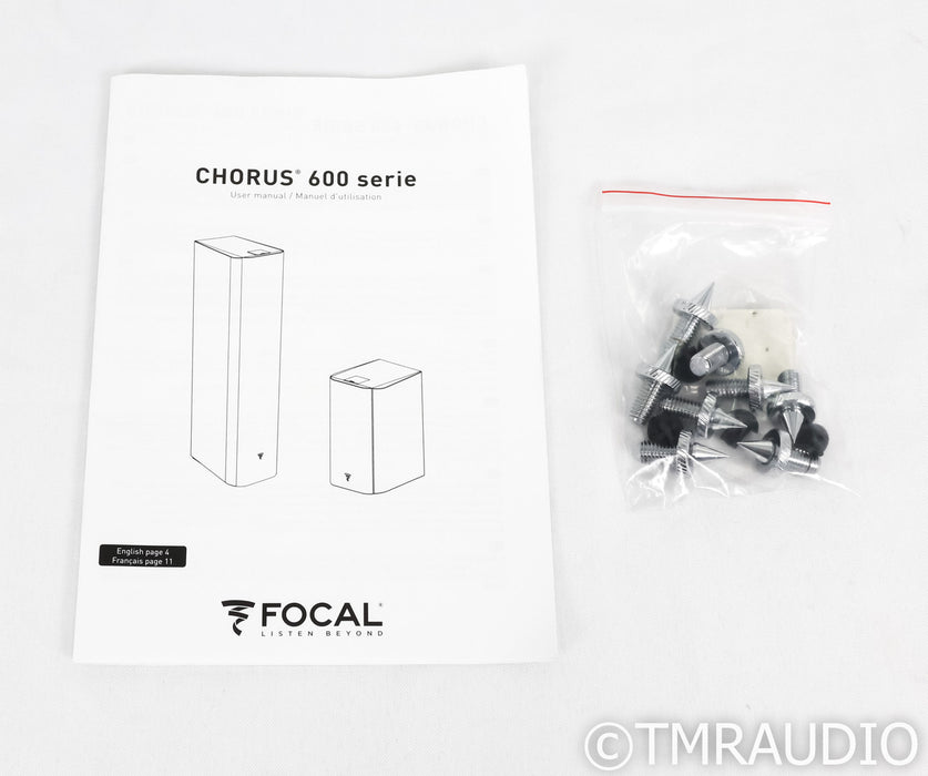 Focal Chorus 615 Floorstanding Speakers; Black Ash Pair