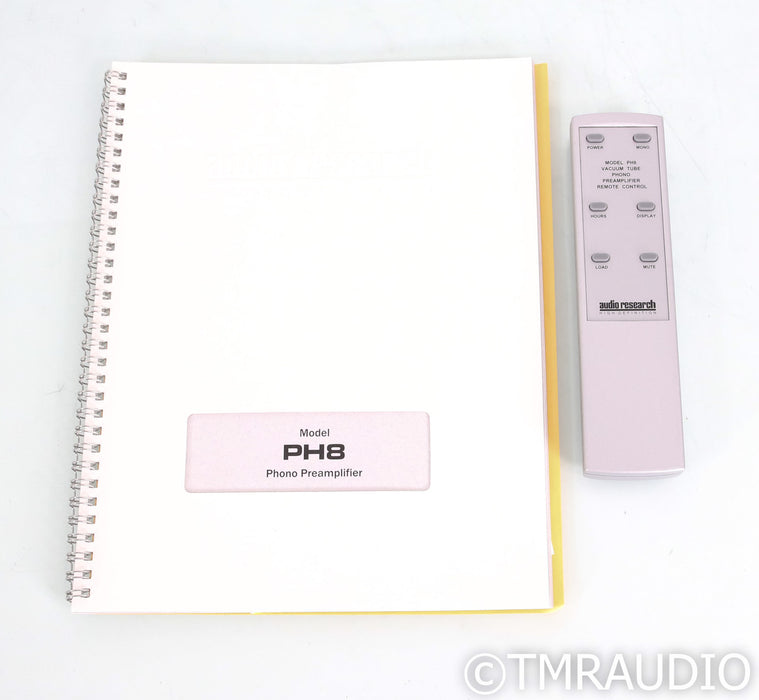 Audio Research PH8 MM / MC Tube Phono Preamplifier; PH-8; Remote