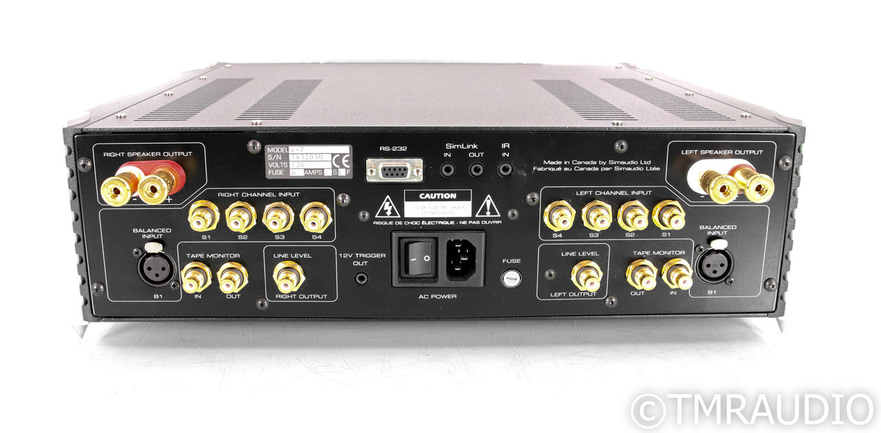 Simaudio Moon i-7 Stereo Integrated Amplifier; i7; Remote; SIlver