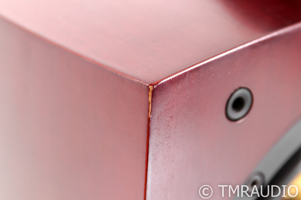 B&W Nautilus 805 Bookshelf Speakers; Red Cherry Pair