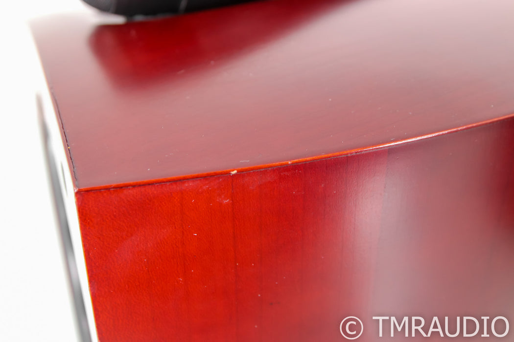 B&W Nautilus 805 Bookshelf Speakers; Red Cherry Pair