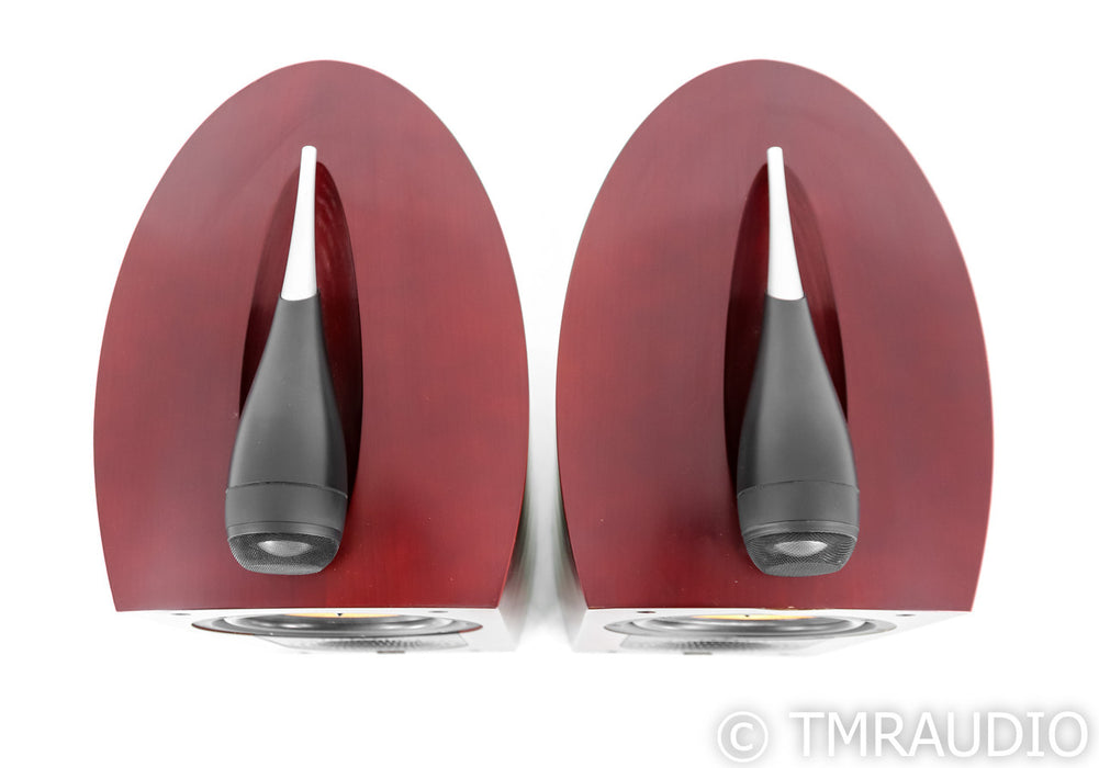 B&W Nautilus 805 Bookshelf Speakers; Red Cherry Pair