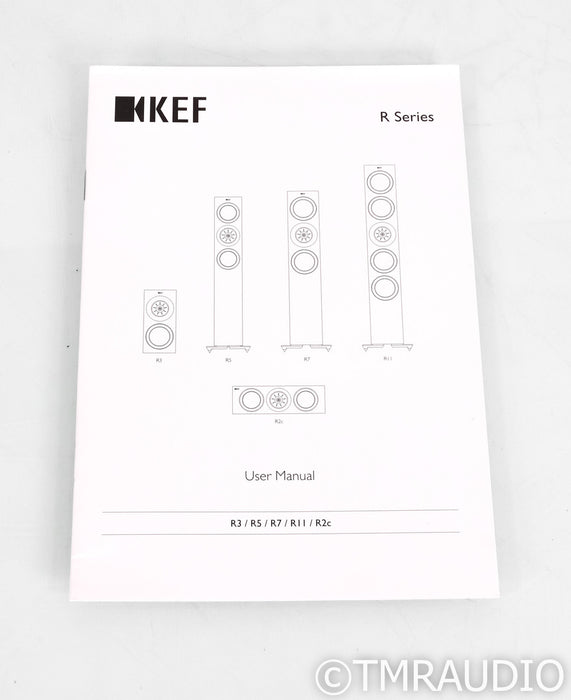 KEF R3 Bookshelf Speakers; Black Pair