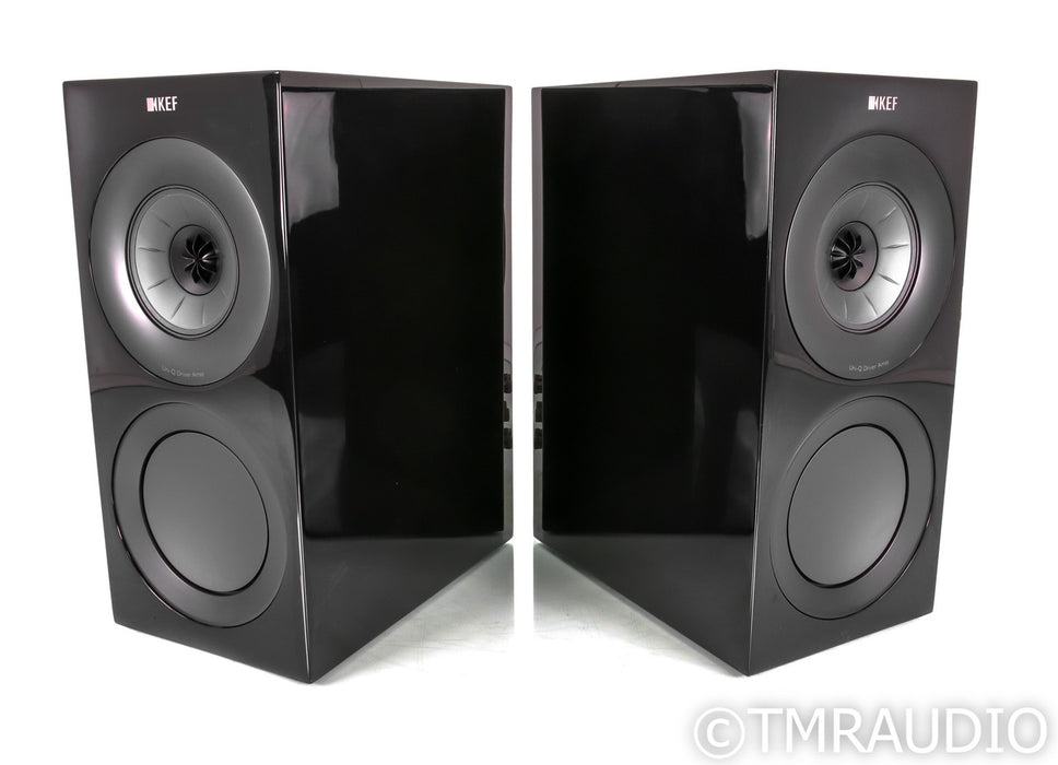 KEF R3 Bookshelf Speakers; Black Pair