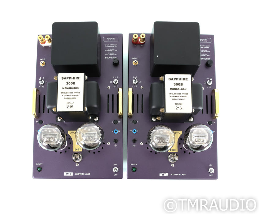Wytech Labs Sapphire 300B Mono Power Amplifier; Pair; Purple
