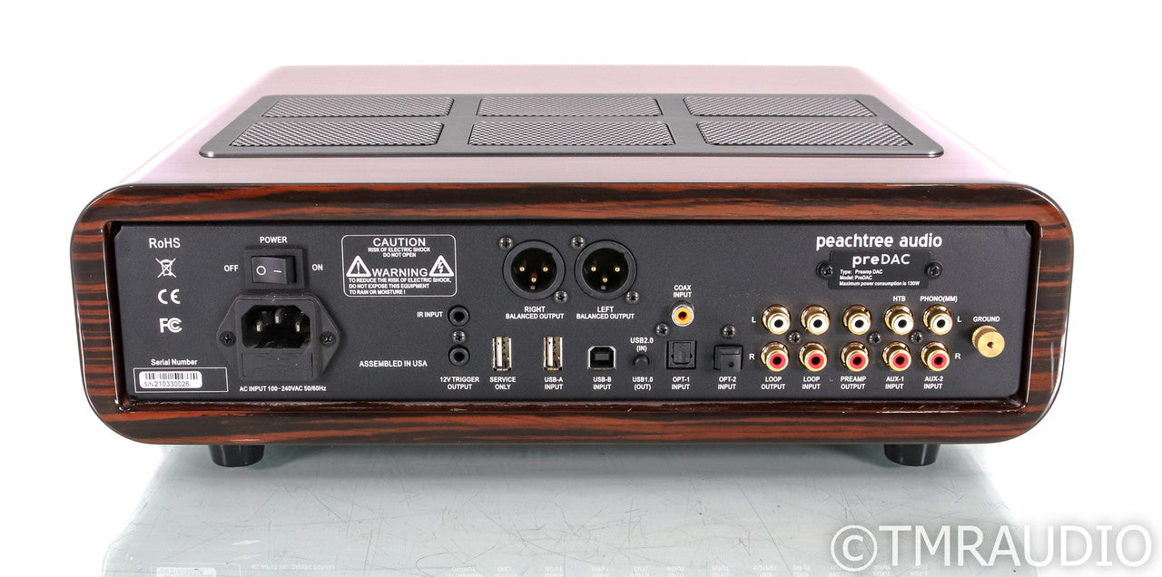 Peachtree preDAC Stereo Preamplifier / DAC; Remote; MM Phono; Gloss Mocha