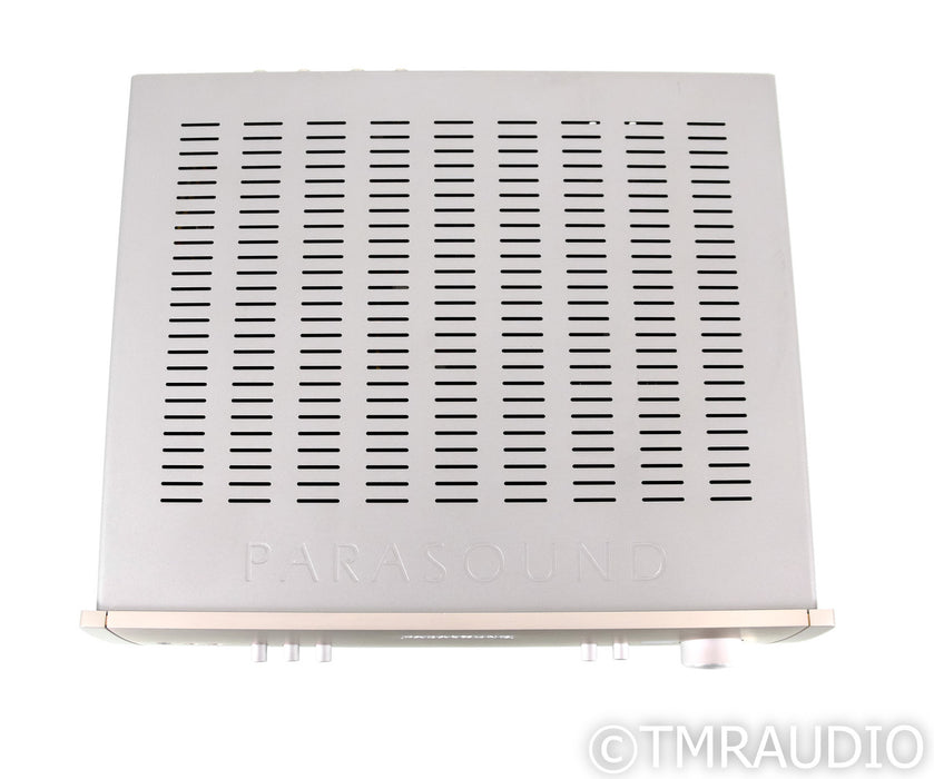 Parasound Halo Hint 6 Stereo Integrated Amplifier; MM / MC Phono; Remote; Silver