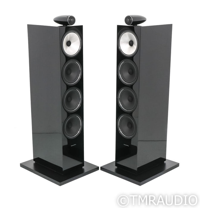 B&W 702 S2 Floorstanding Speakers; Gloss Black Pair