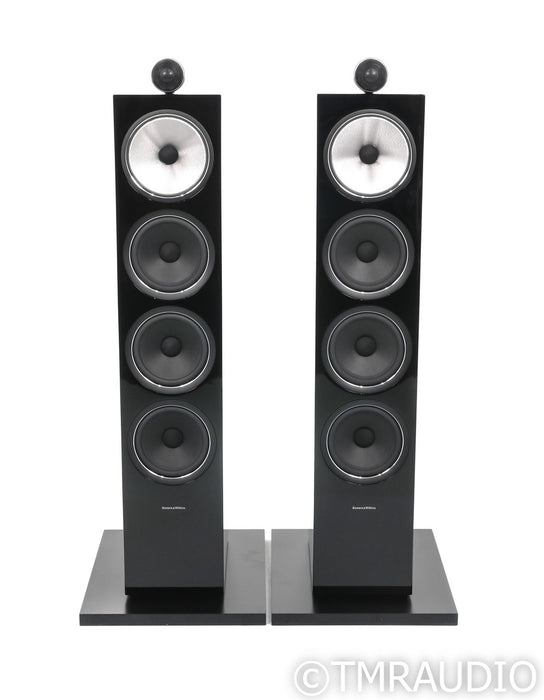 B&W 702 S2 Floorstanding Speakers; Gloss Black Pair