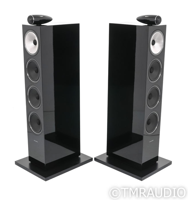 B&W 702 S2 Floorstanding Speakers; Gloss Black Pair