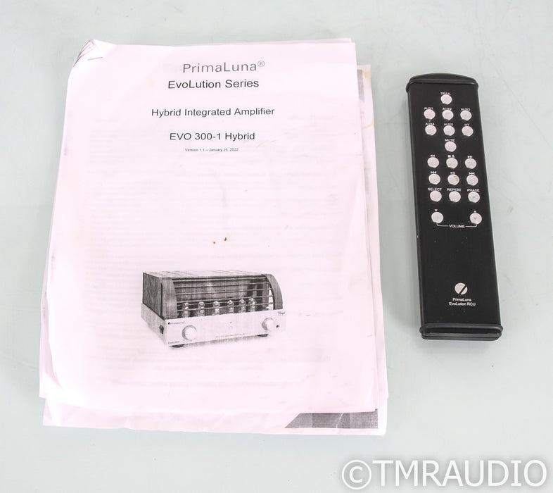 PrimaLuna EvoLution EVO 300 Stereo Tube Hybrid Preamplifier; Silver; Remote