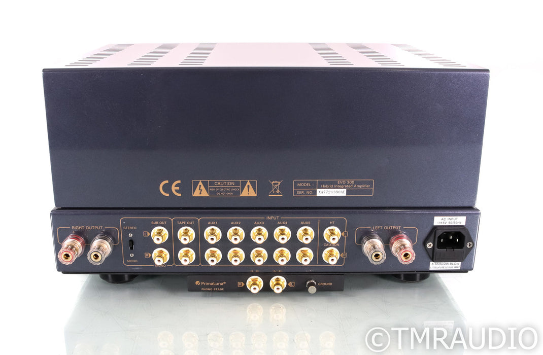 PrimaLuna EvoLution EVO 300 Stereo Tube Hybrid Preamplifier; Silver; Remote