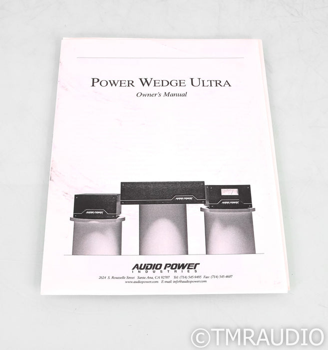 Audio Power Industries Power Wedge Ultra 115 AC Power Conditioner; Black
