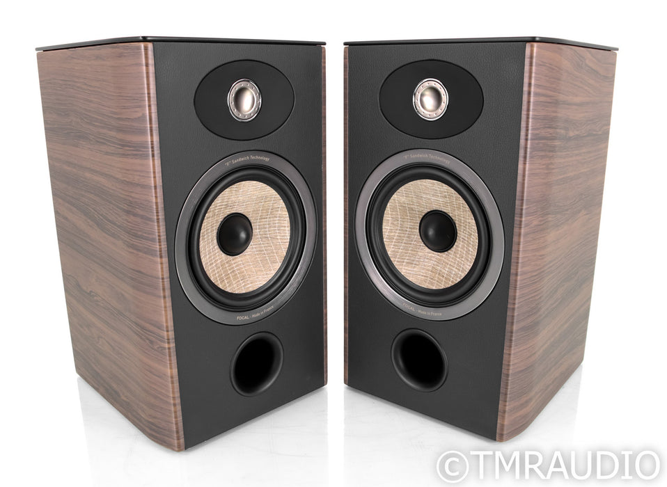 Focal Aria 906 Bookshelf Speakers; Noire Vinyl Pair