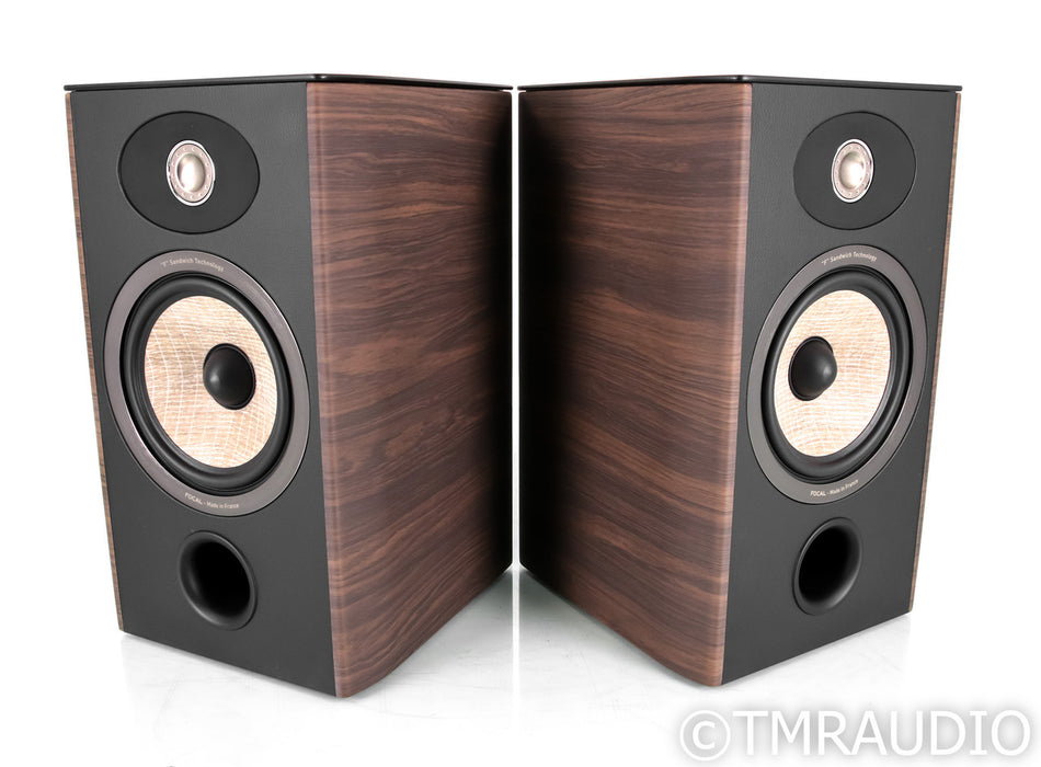 Focal Aria 906 Bookshelf Speakers; Noire Vinyl Pair