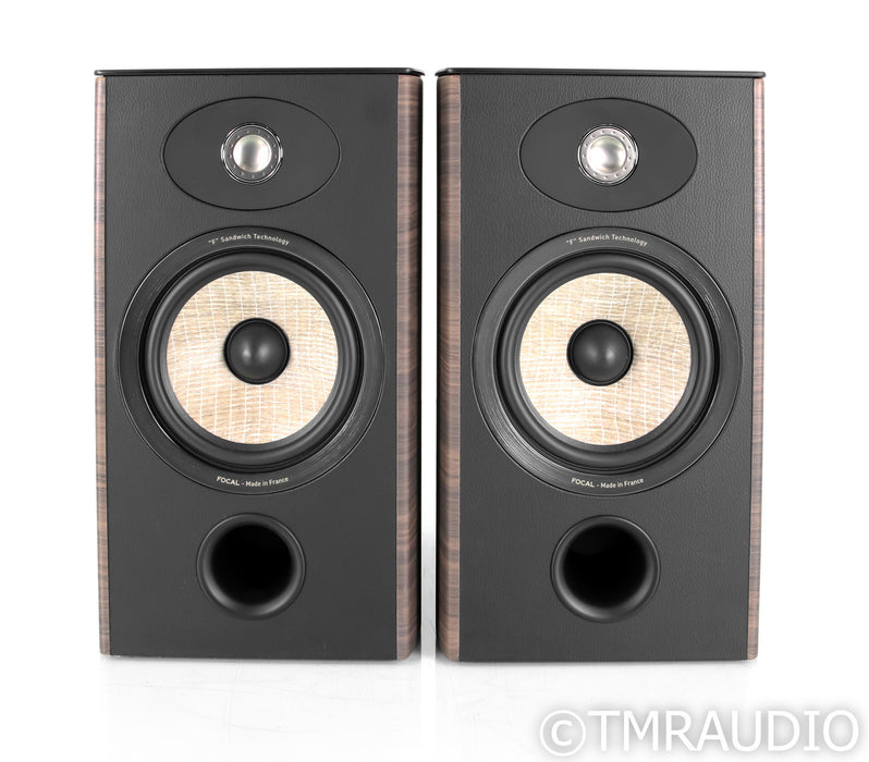 Focal Aria 906 Bookshelf Speakers; Noire Vinyl Pair