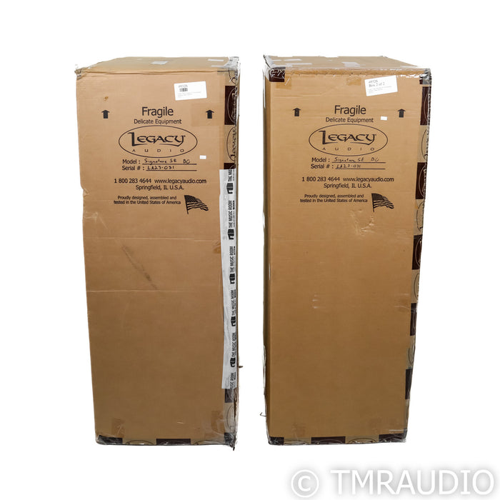 Legacy Audio Signature SE Floorstanding Speakers; Black Oak Pair