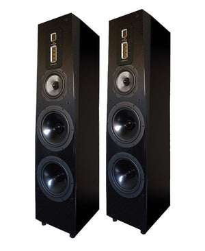 Legacy Audio Signature SE Floorstanding Speakers; Black Oak Pair