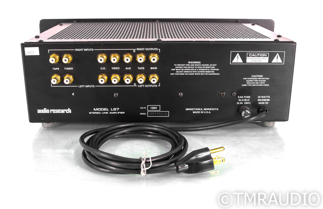 Audio Research Model LS7 Stereo Tube Preamplifier; LS-7; Black