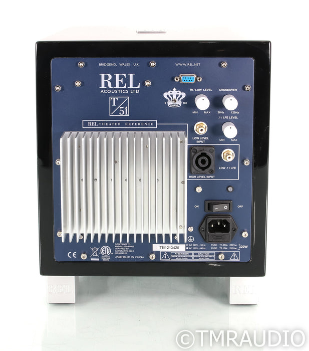 REL T/5i 8" Powered Subwoofer; T5i; Piano Black