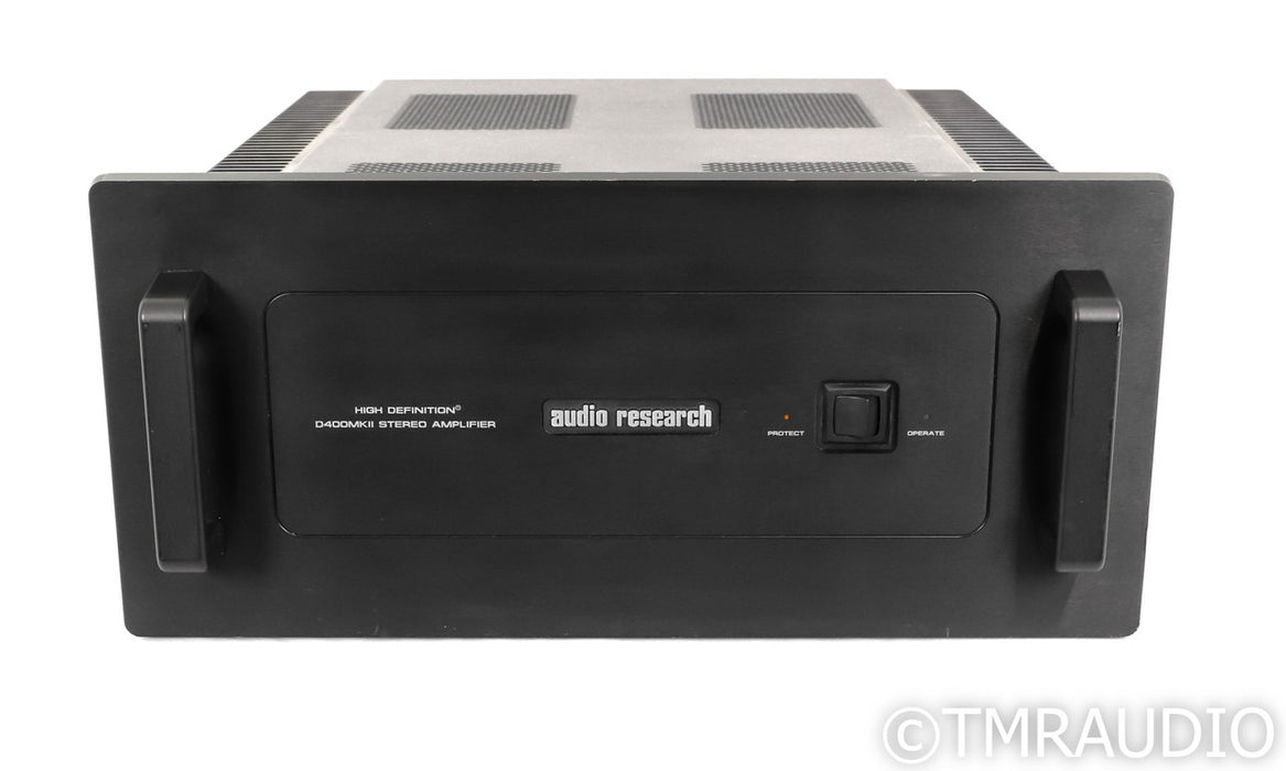 Audio Research D400 MKII Stereo Power Amplifier; Black; D400MKII