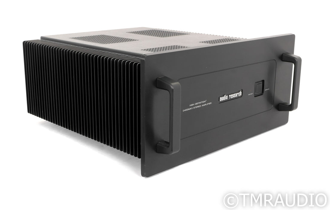 Audio Research D400 MKII Stereo Power Amplifier; Black; D400MKII