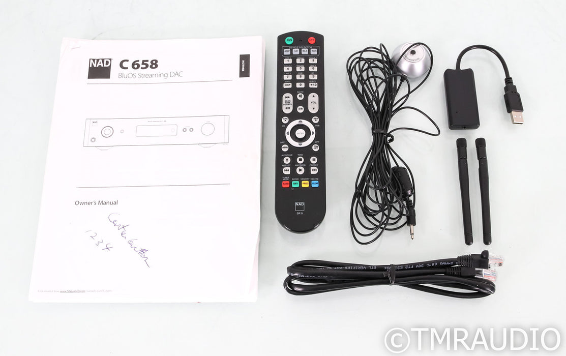 NAD C 658 DAC / Network Streamer; Remote; BluOS; MM Phono; C658