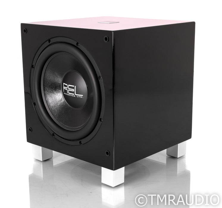 REL T7 8" Powered Subwoofer; Piano Black