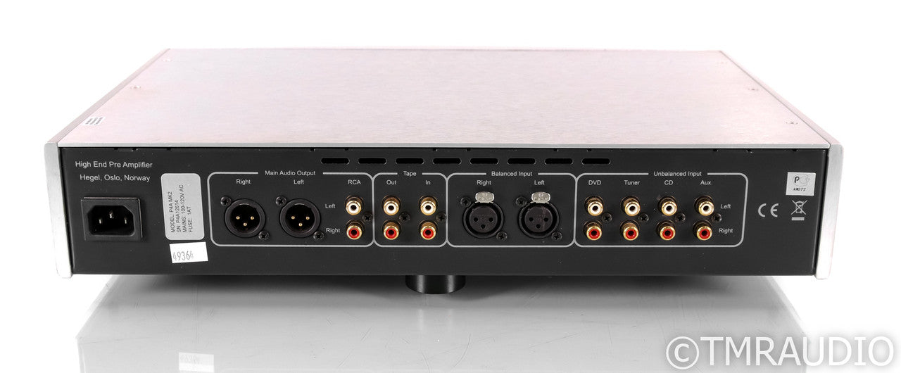 Hegel P4A Mk II Stereo Preamplifier; Silver, Remote