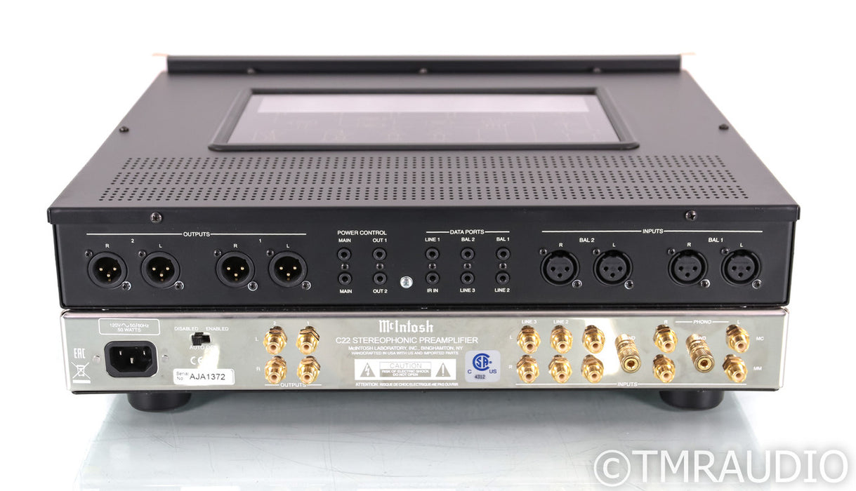 McIntosh C22 MKV Stereo Tube Preamplifier; Remote; MM / MC Phono; Mk.5