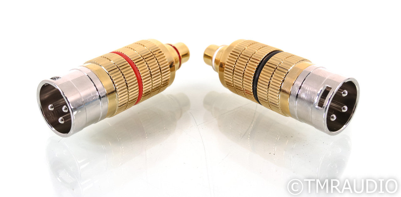 Cardas CGA XLR (Male) to RCA (Female) Adapters; Pair (Open Box)