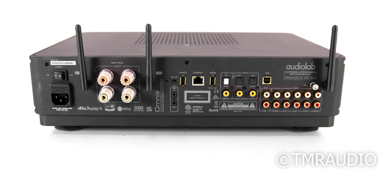 Audiolab Omnia All-In-One Wireless Streaming Amplifier; Remote; Bluetooth; Black