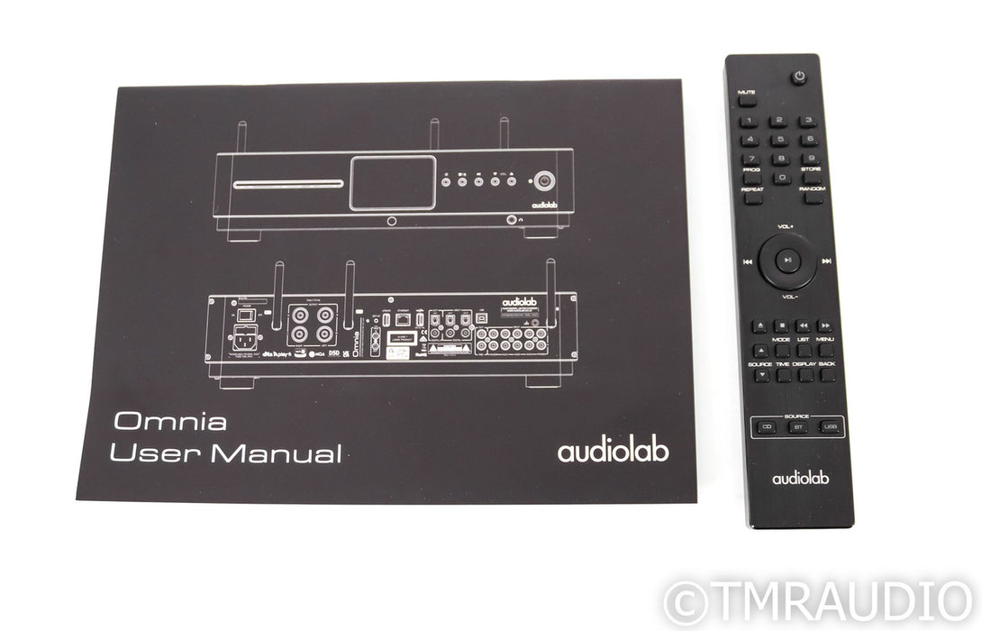 Audiolab Omnia All-In-One Wireless Streaming Amplifier; Remote; Bluetooth; Black