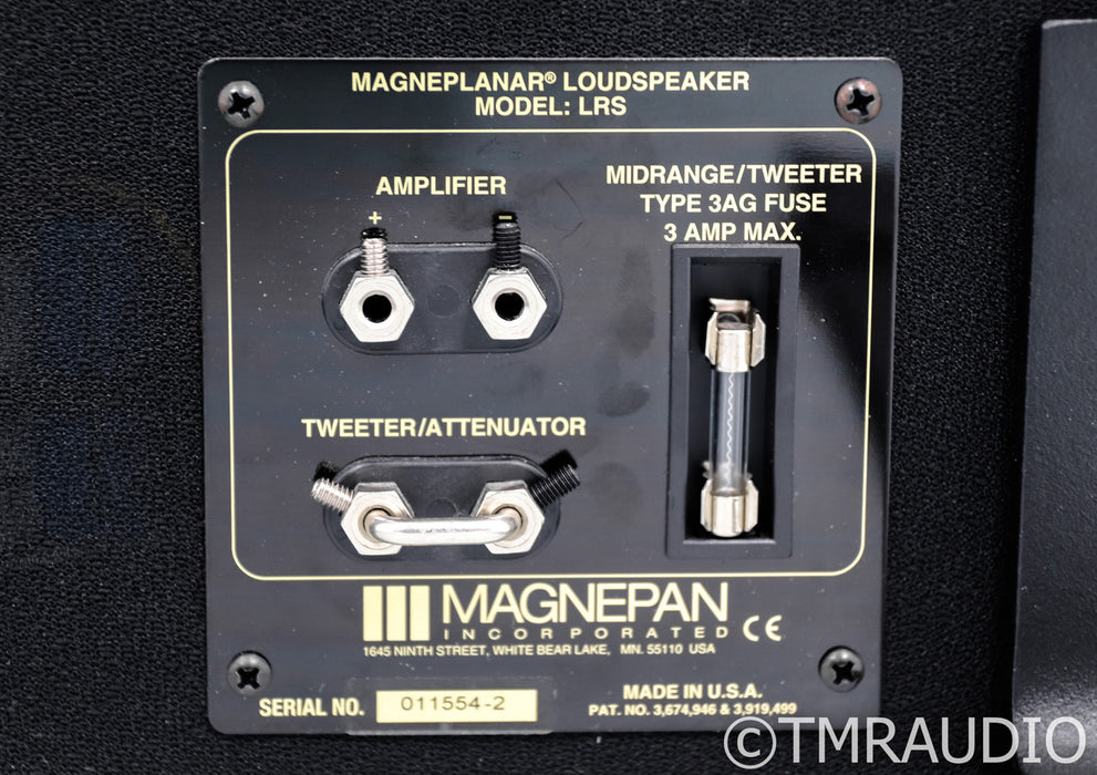 Magnepan LRS Floorstanding Speakers; Natural Black Pair