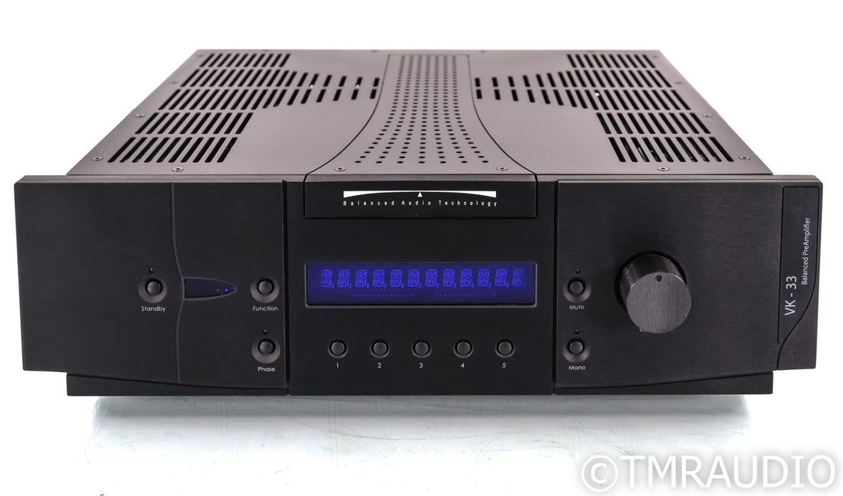 BAT VK-33 Stereo Tube Preamplifier; Remote; Black; VK33